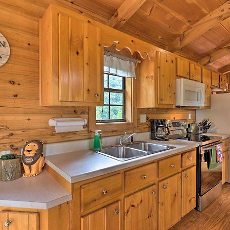 Quaint Log Cabin With Views Near West Jefferson Warrensville Exteriör bild