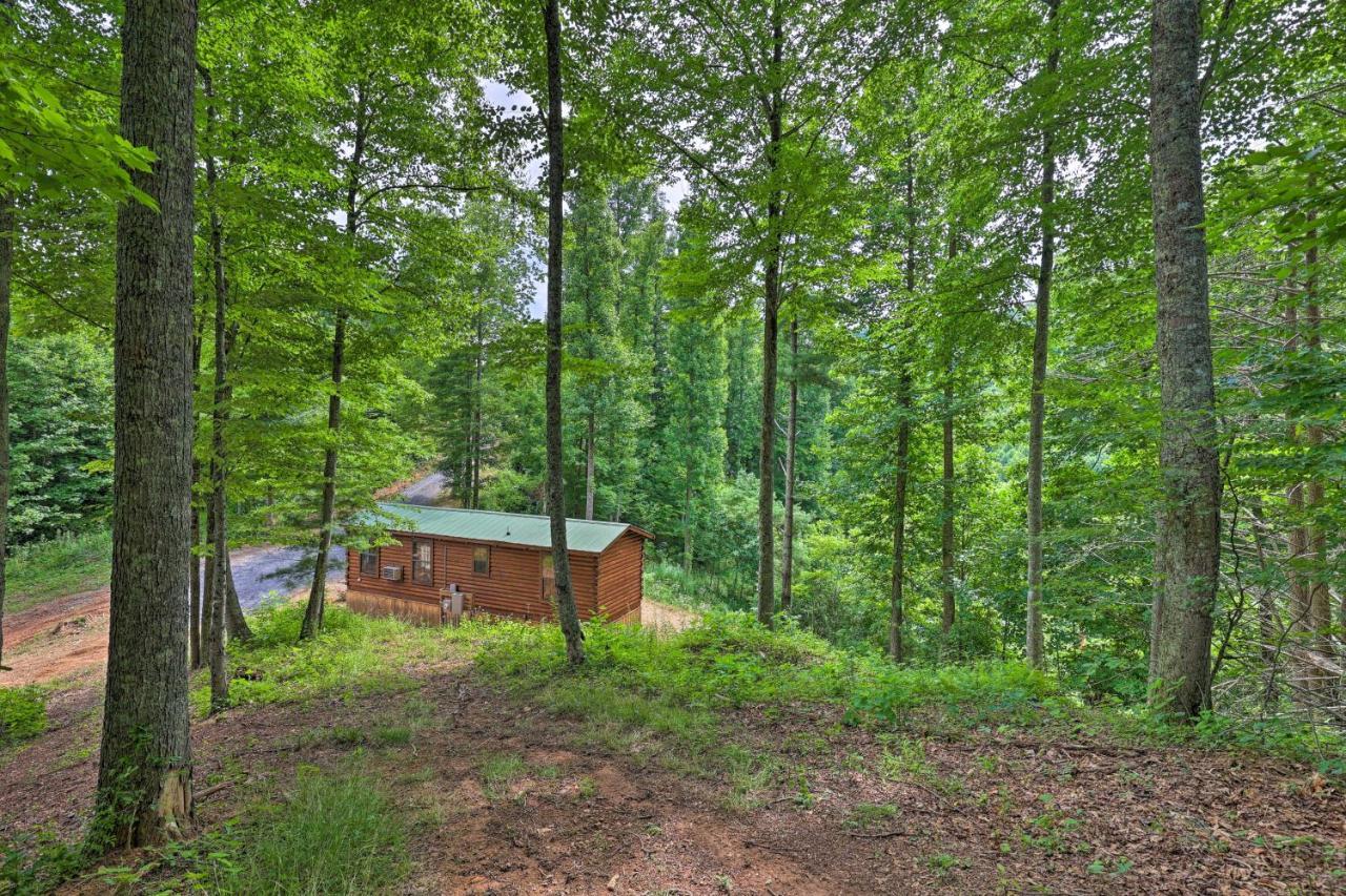 Quaint Log Cabin With Views Near West Jefferson Warrensville Exteriör bild